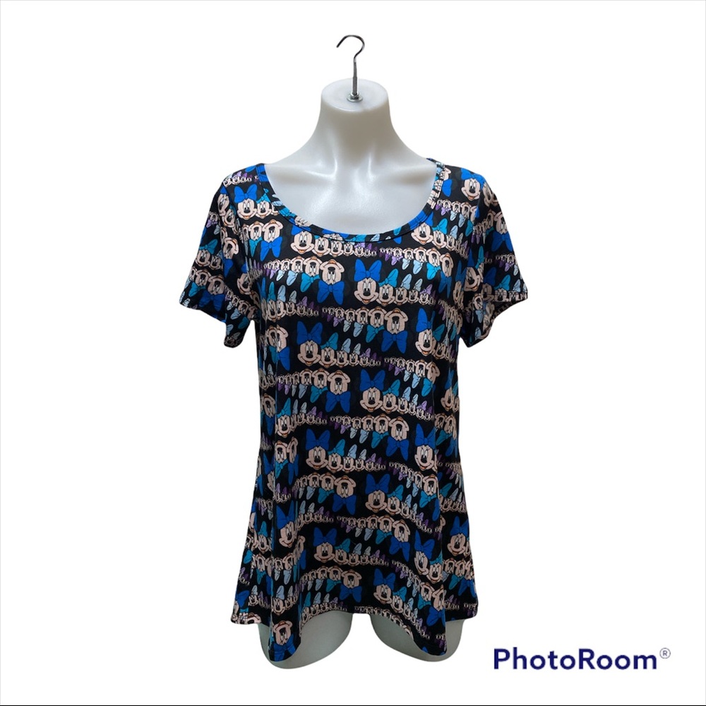 NWT LulaRoe Minney Mouse Classic Tee Blue Short Sleeve  [238]